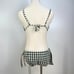 Seafolly Check Printed Bikini Green Set