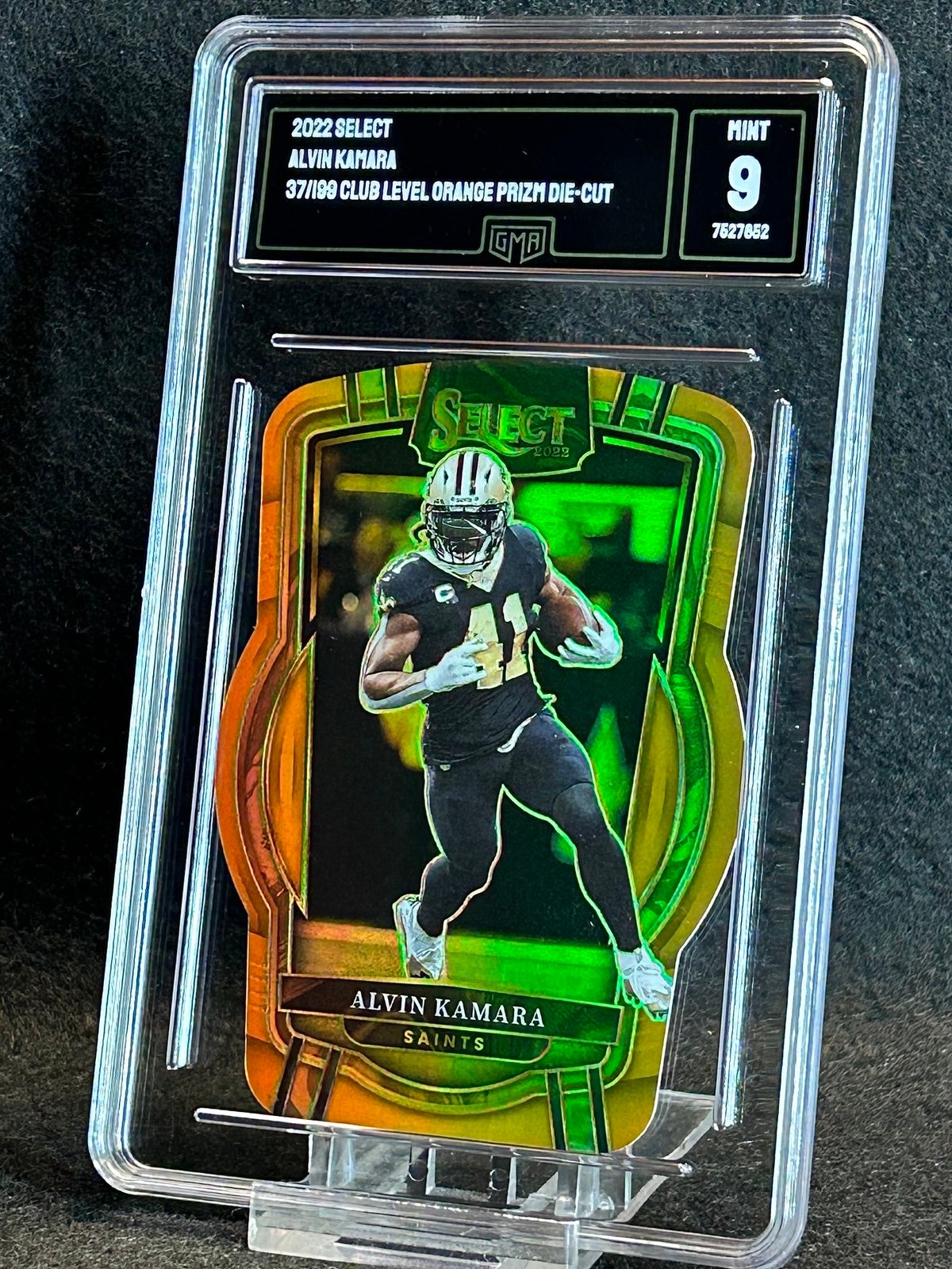 2022 alvin kamara Orange Prizm Die-Cut /199