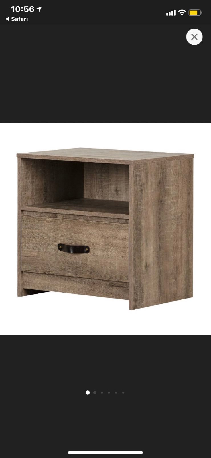 Sazena 1-Drawer Nightstand Oak - South Shore Brand new I have more available if