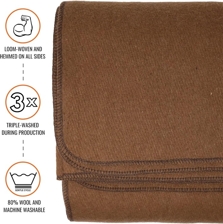 Fleece Blanket Great for Camping Large 64 x 88 -HWE46DFG