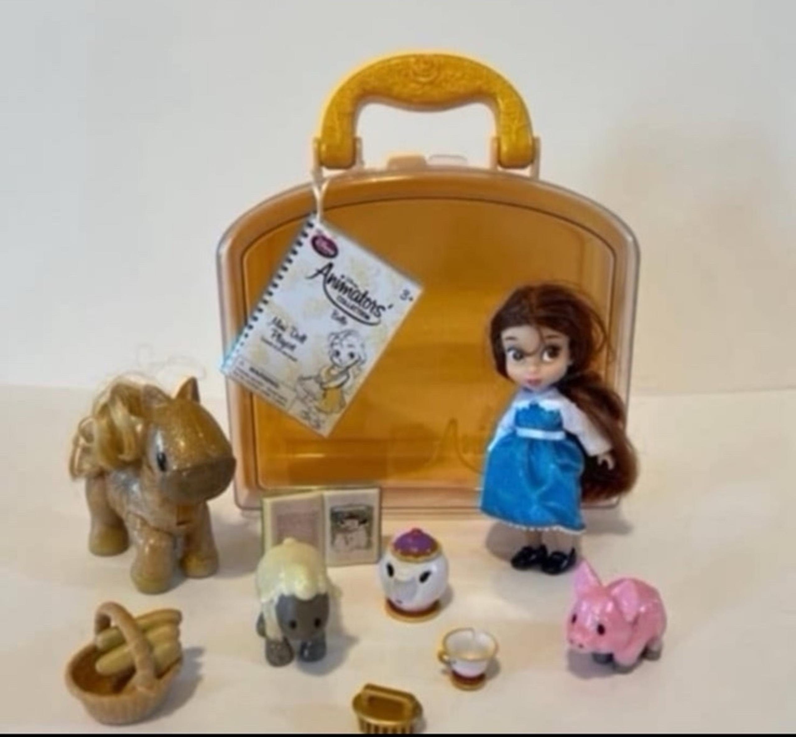 Disney Animators Collection Belle Mini Doll Beauty & The Beast Play set