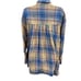 Free People Voyage Mini Dress Sz S Plaid Shirt Button Up Dress Boho Cottagecore