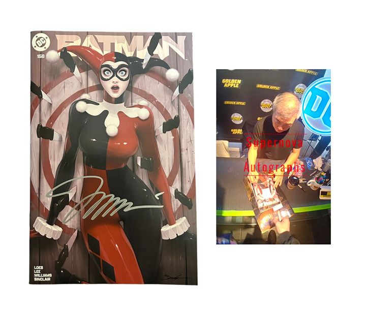 Jim Lee Signed Autographed Batman #158 Hush Comic book Variant with Exact Proof
