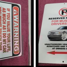 2 Ford Mustang Metal Signs
