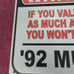 2 Ford Mustang Metal Signs