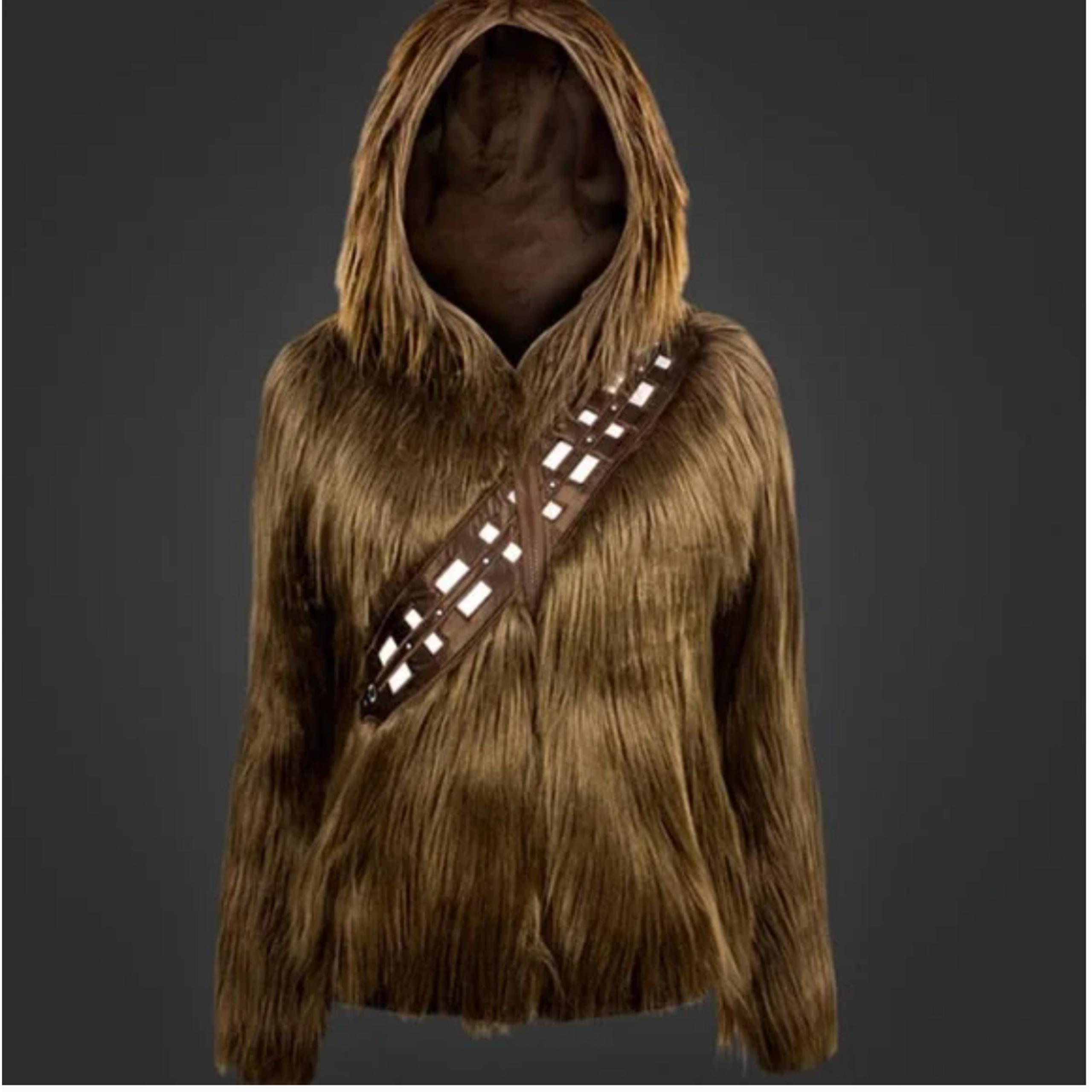 Rare 1st Edition Shaggy Hooded Chewbacca Jacket Star Wars Unisex Junior’s Size M