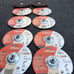 Masonry stone block blade wheels
