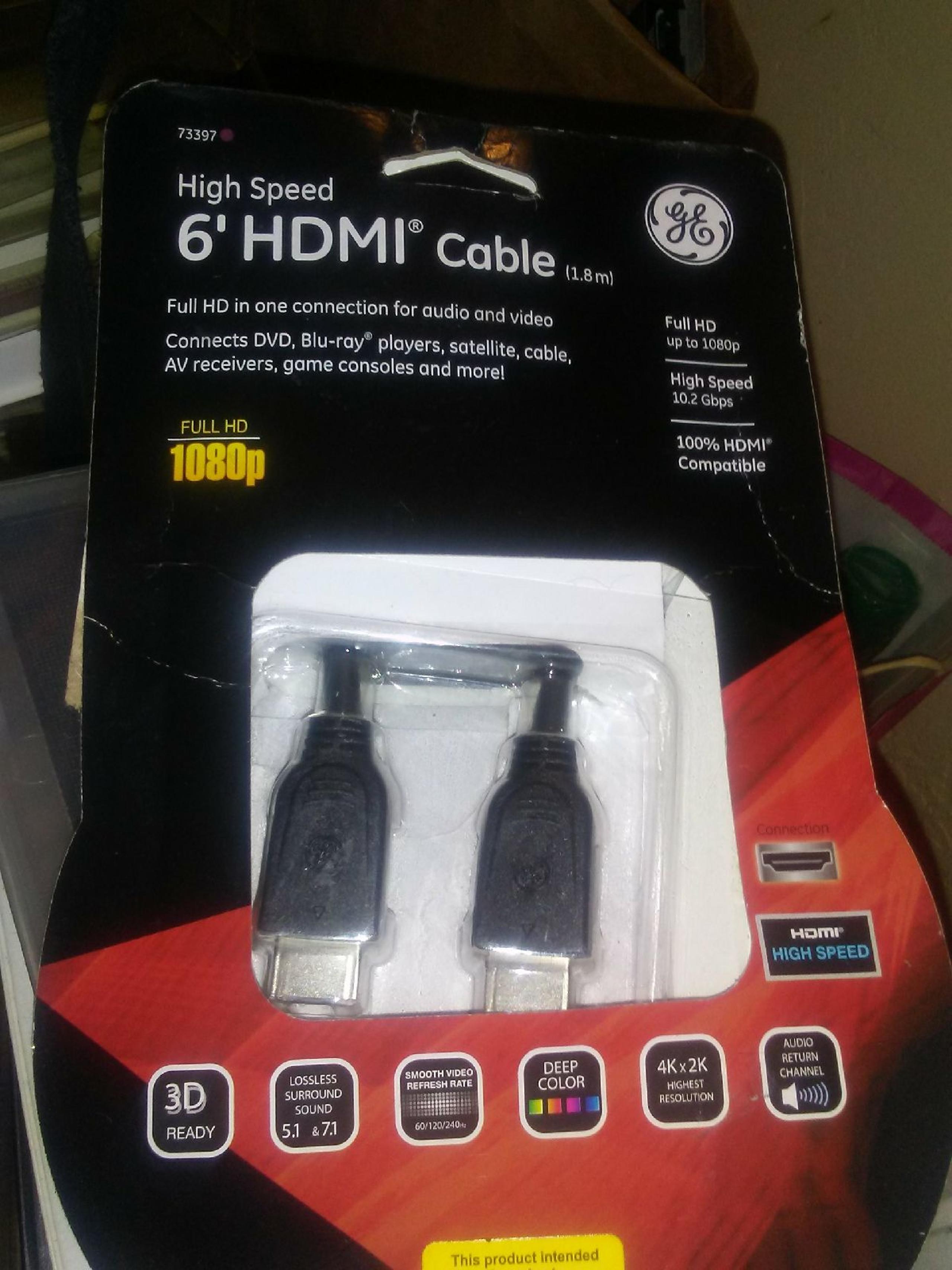 HDMI Cable 6' length