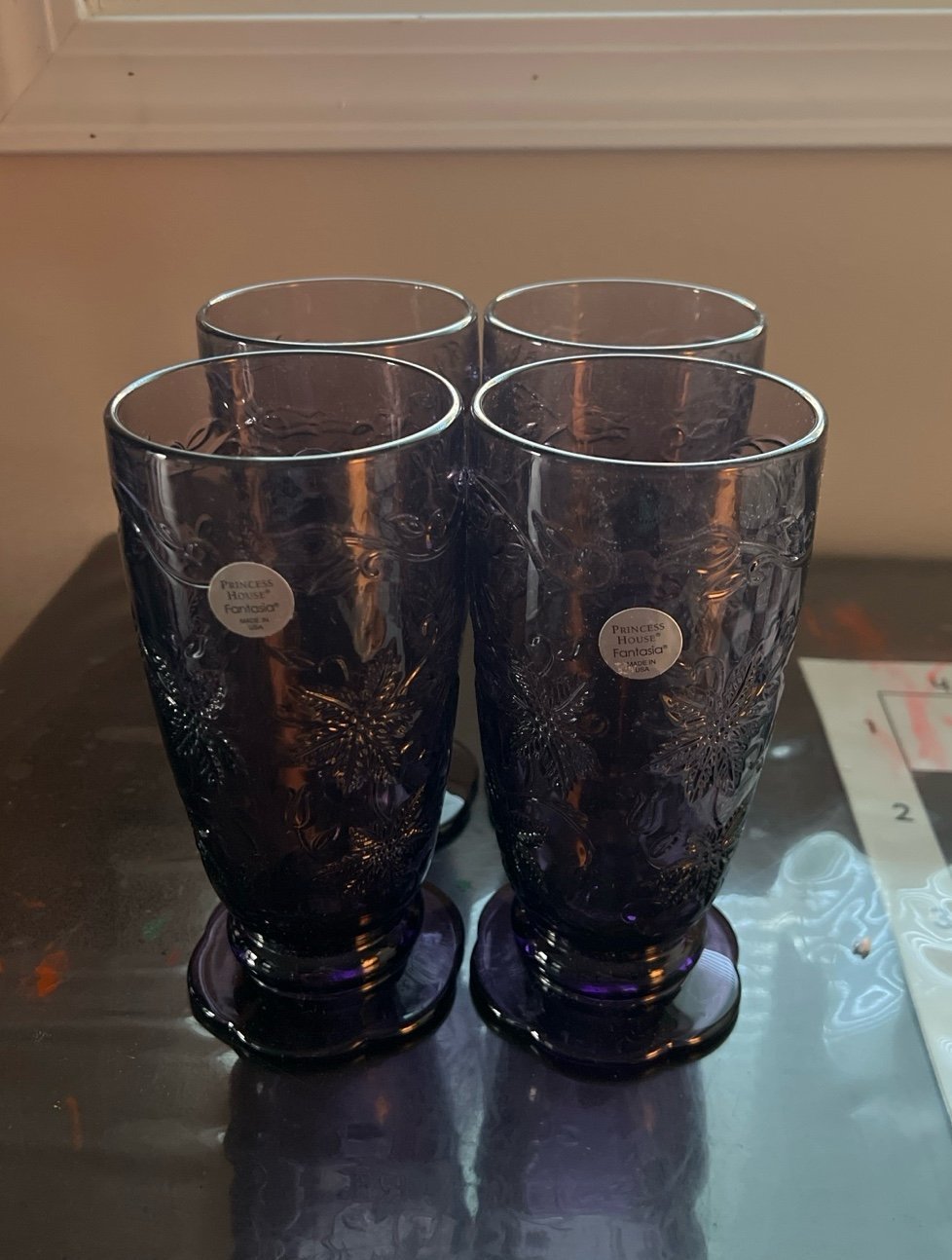 Princess House Glass Cups (4)