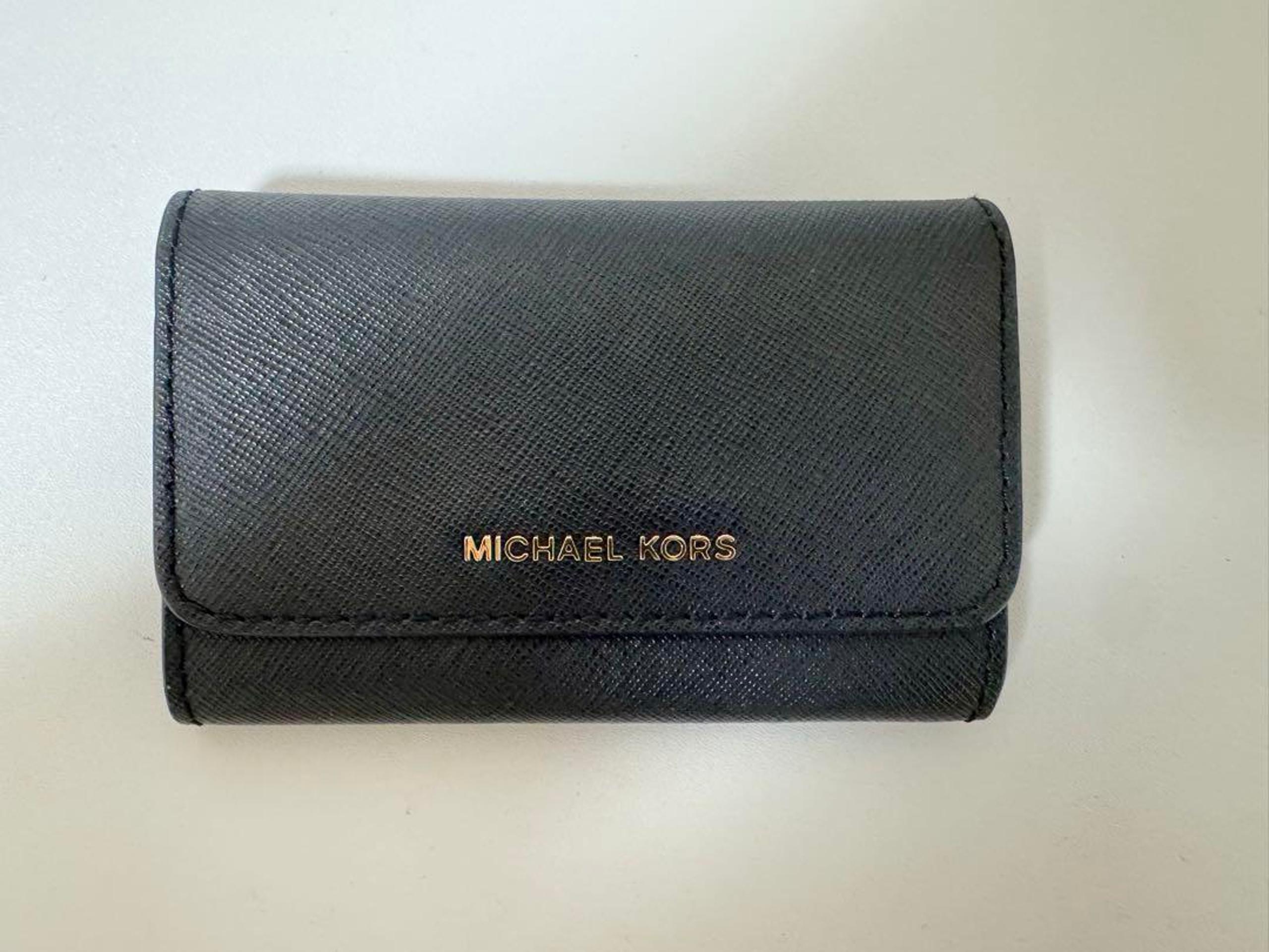MICHAEL KORS Black Business Card Holder Card Case