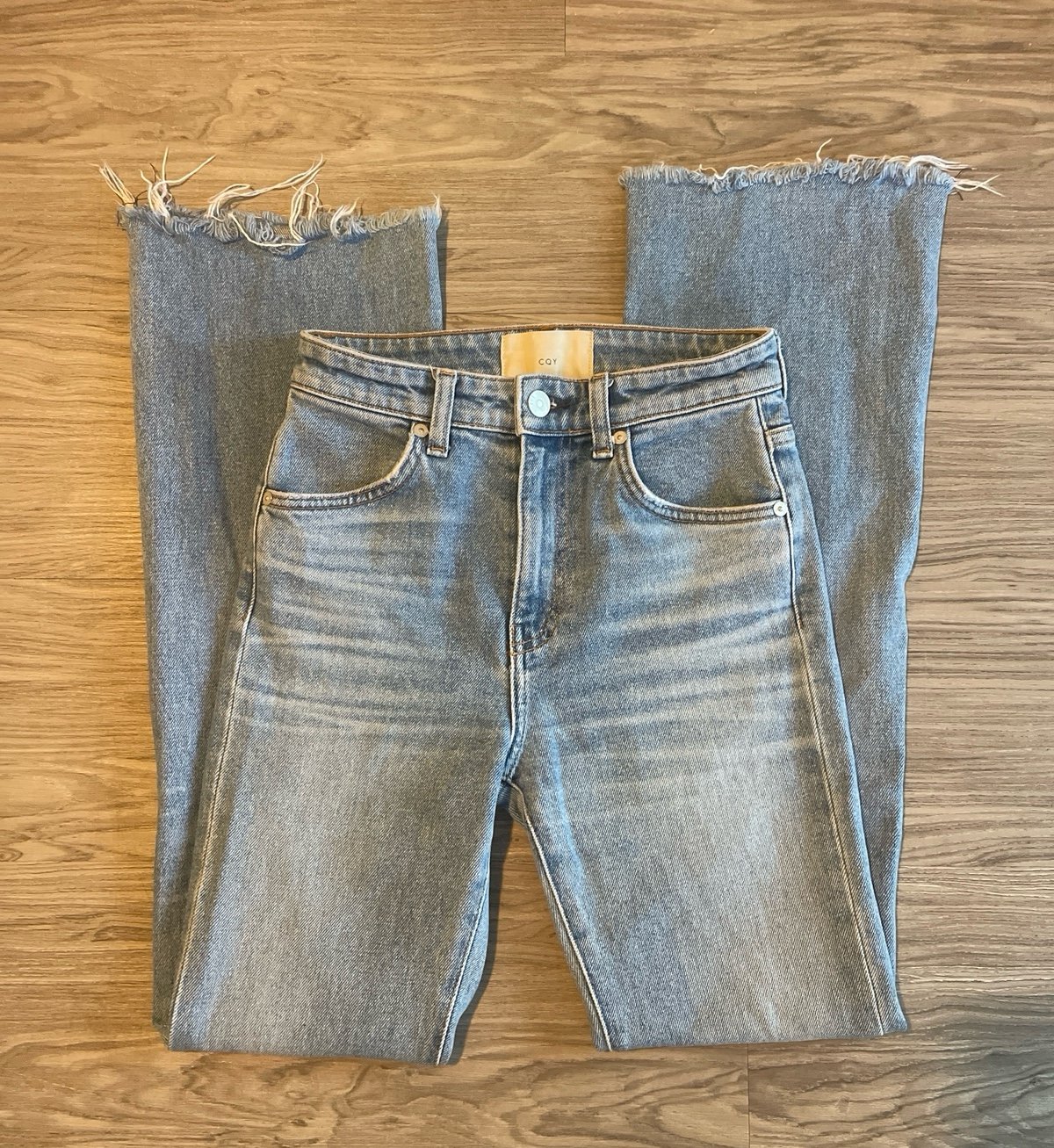 CQY Luxury Denim Flared Jeans