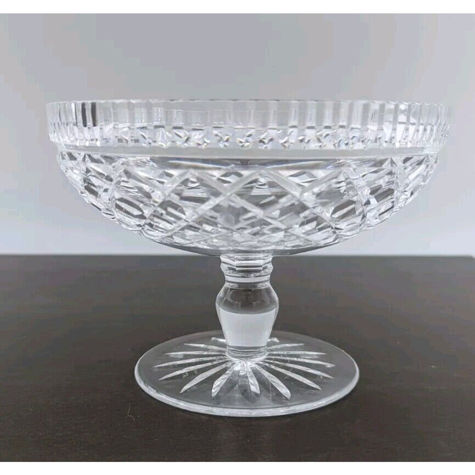Waterford Crystal KILLEEN Compote Pedestal Bowl 6 Vintage