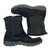 L.L. Bean Men's Size 14 Boots Primaloft Insulated Black Suede Fleece Side Zip