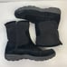 L.L. Bean Men's Size 14 Boots Primaloft Insulated Black Suede Fleece Side Zip
