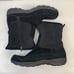 L.L. Bean Men's Size 14 Boots Primaloft Insulated Black Suede Fleece Side Zip