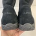 L.L. Bean Men's Size 14 Boots Primaloft Insulated Black Suede Fleece Side Zip