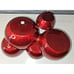 Godinger Silver Art Company Ruby Red Enamel on Metal Cluster Serving Bowls