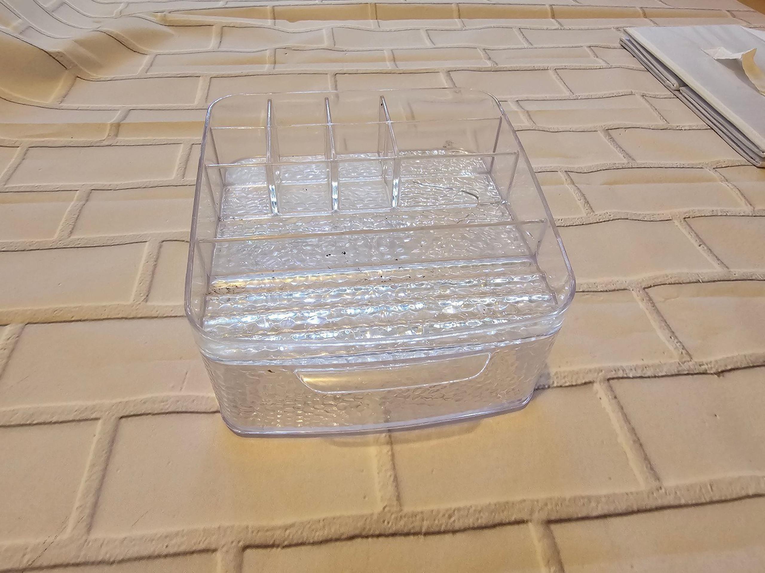 InterDesign Rain Bath and Vanity Cosmetics Organizer Drawer Clear