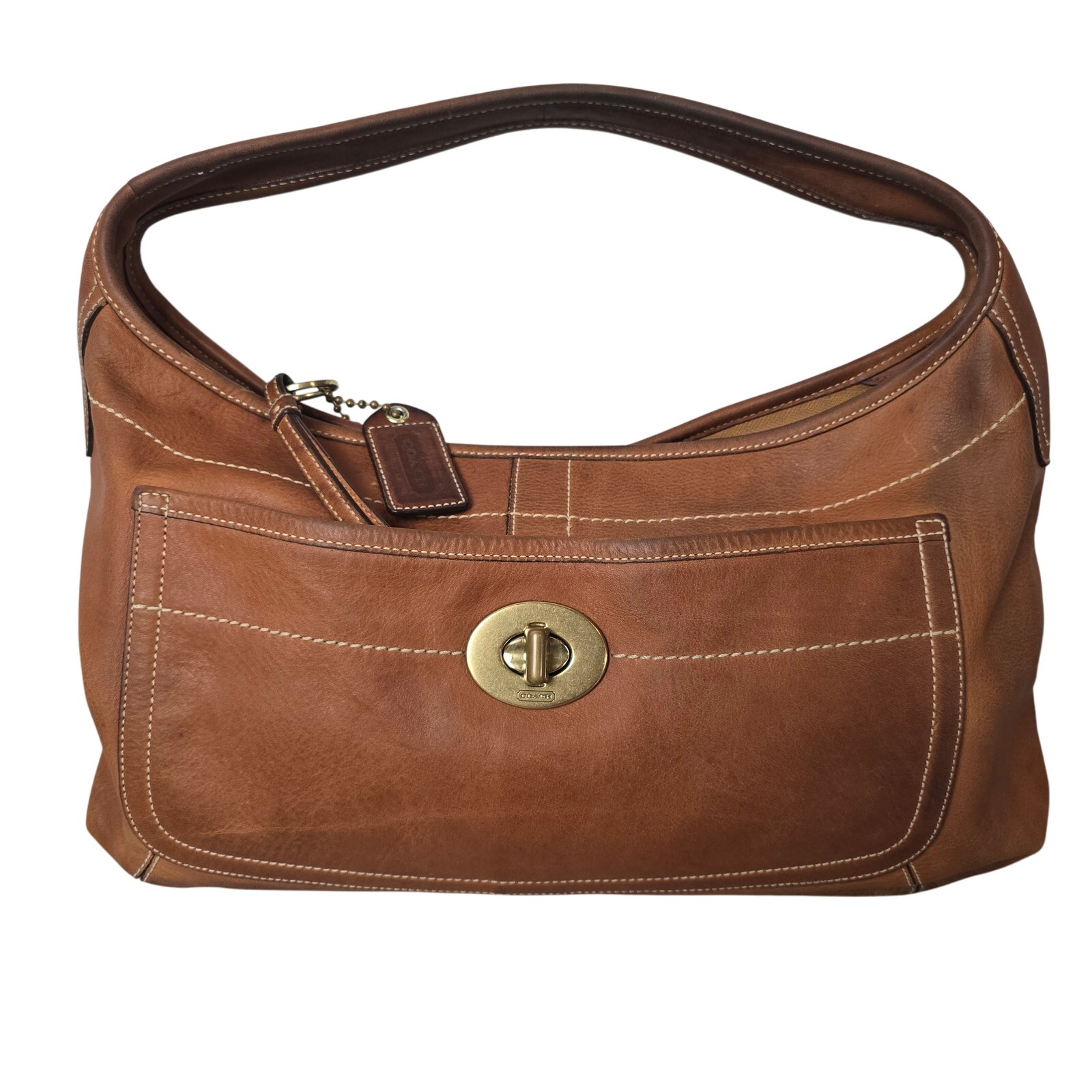 VTG Coach Vintage Legacy Ergo Bag Vachetta Leather RARE 11010