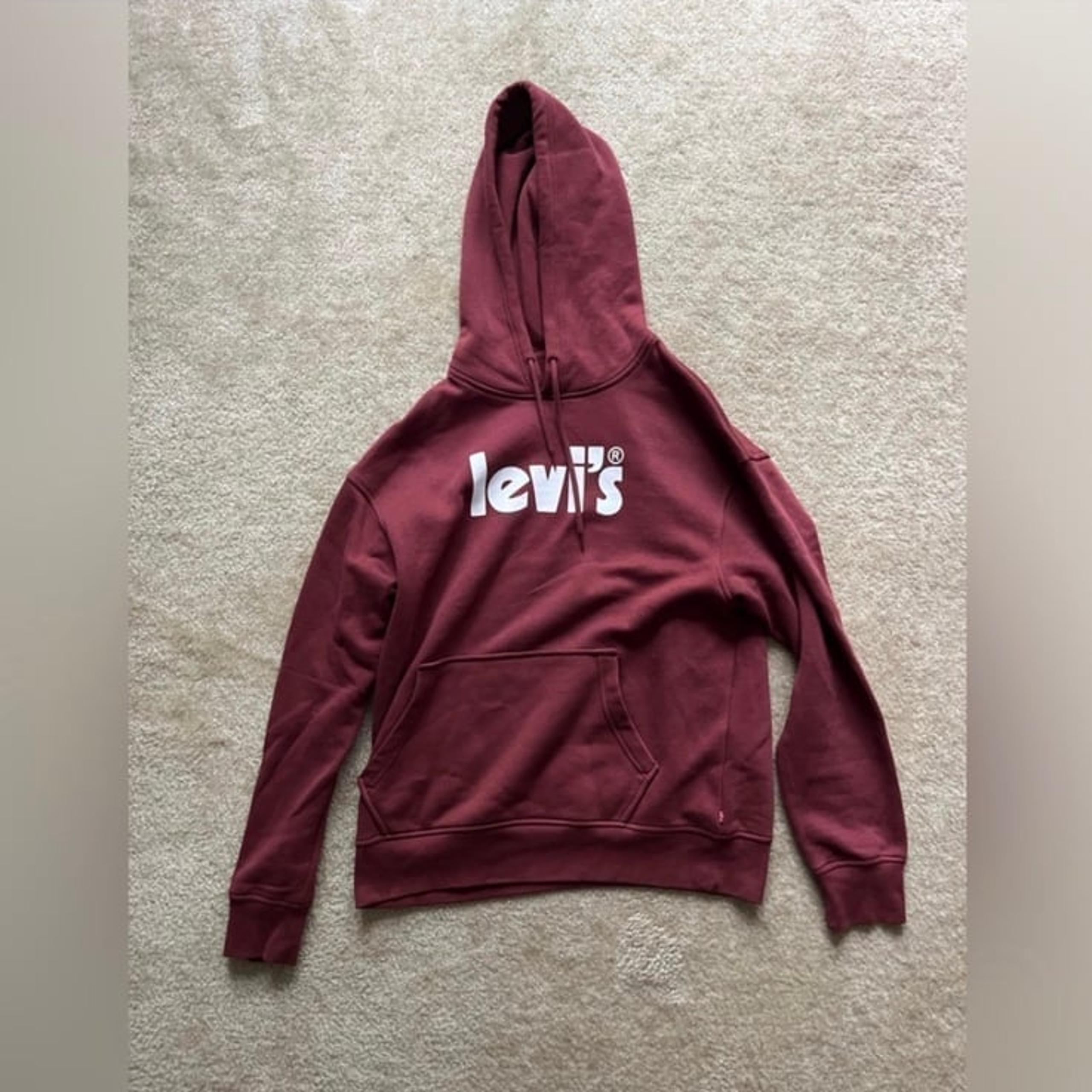Levi’s Maroon Relaxed Hoodie Size M - Levi's
