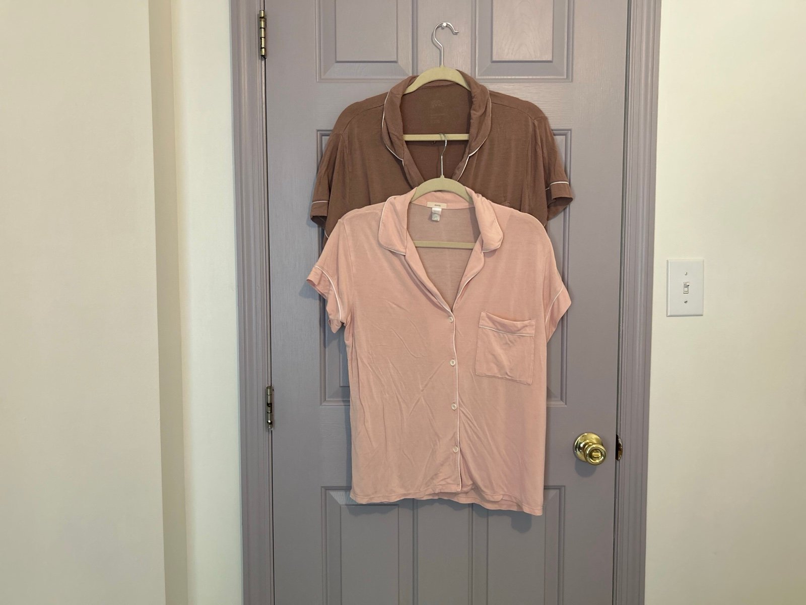 Loungewear Top Set of 2, Pajama Shirt