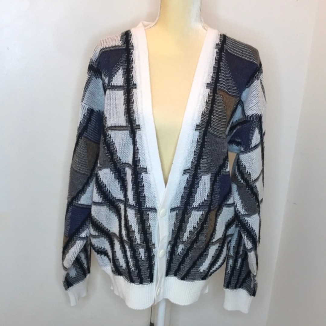 Koman oversized button up knit cardigan size large