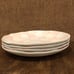 Pink White Checkered Melamine Dessert/Salad Plates Set of 4