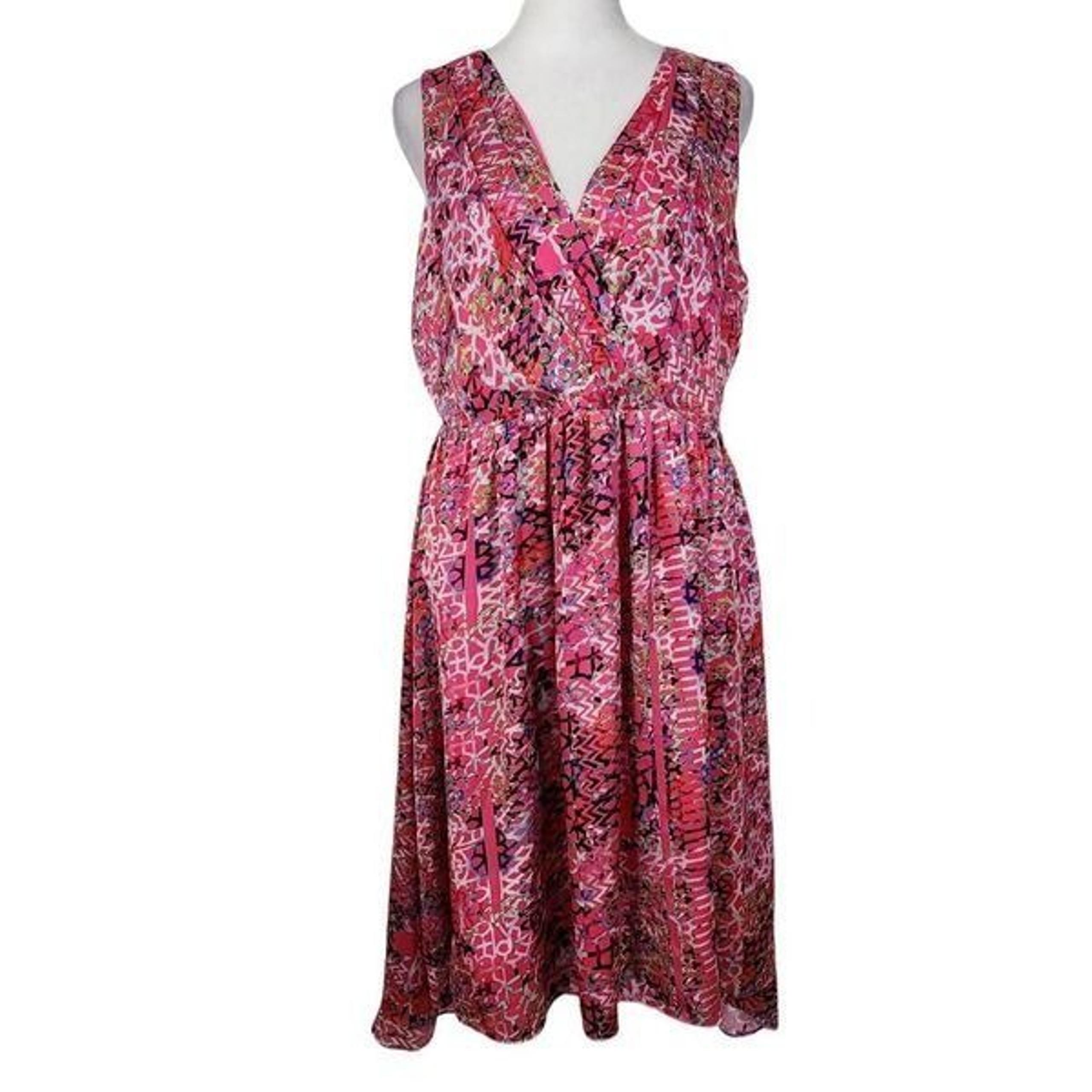 Cynthia Rowley Pink Fit and Flare High Low Dress Size 10 Wedding Guest Dress