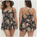 Torrid NWT Short Length Side Tie Swim Dress - Floral Size 3X Adjustable Strap