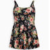 Torrid NWT Short Length Side Tie Swim Dress - Floral Size 3X Adjustable Strap
