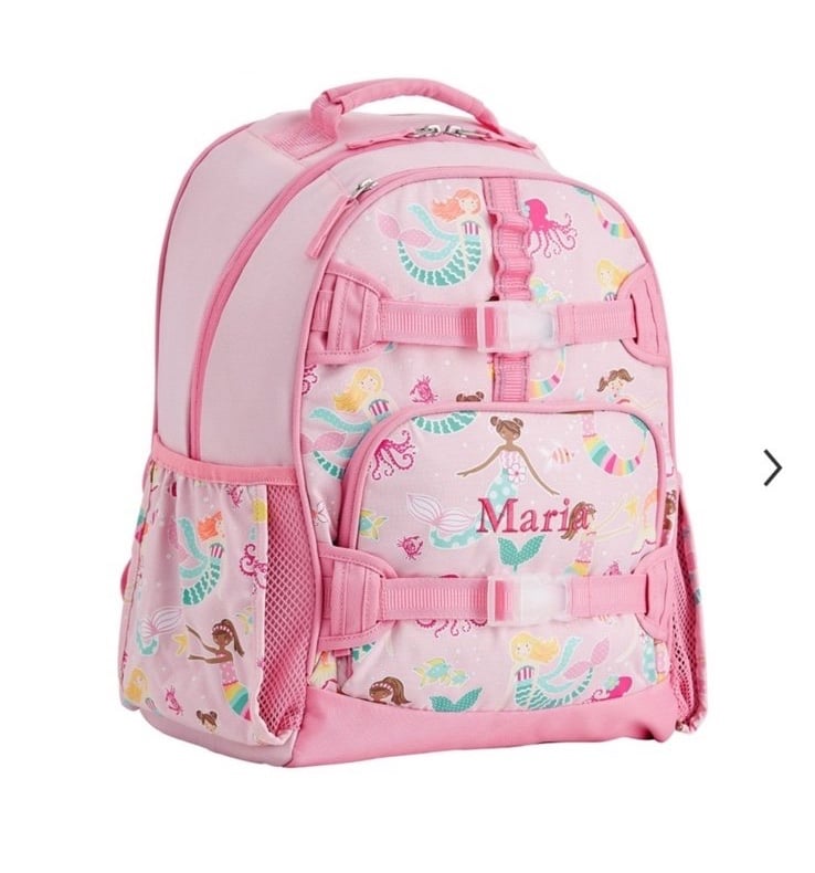 Pottery Barn Kids Mackenzie Mermaid Glow In The Dark “Kinsley” Backpack
