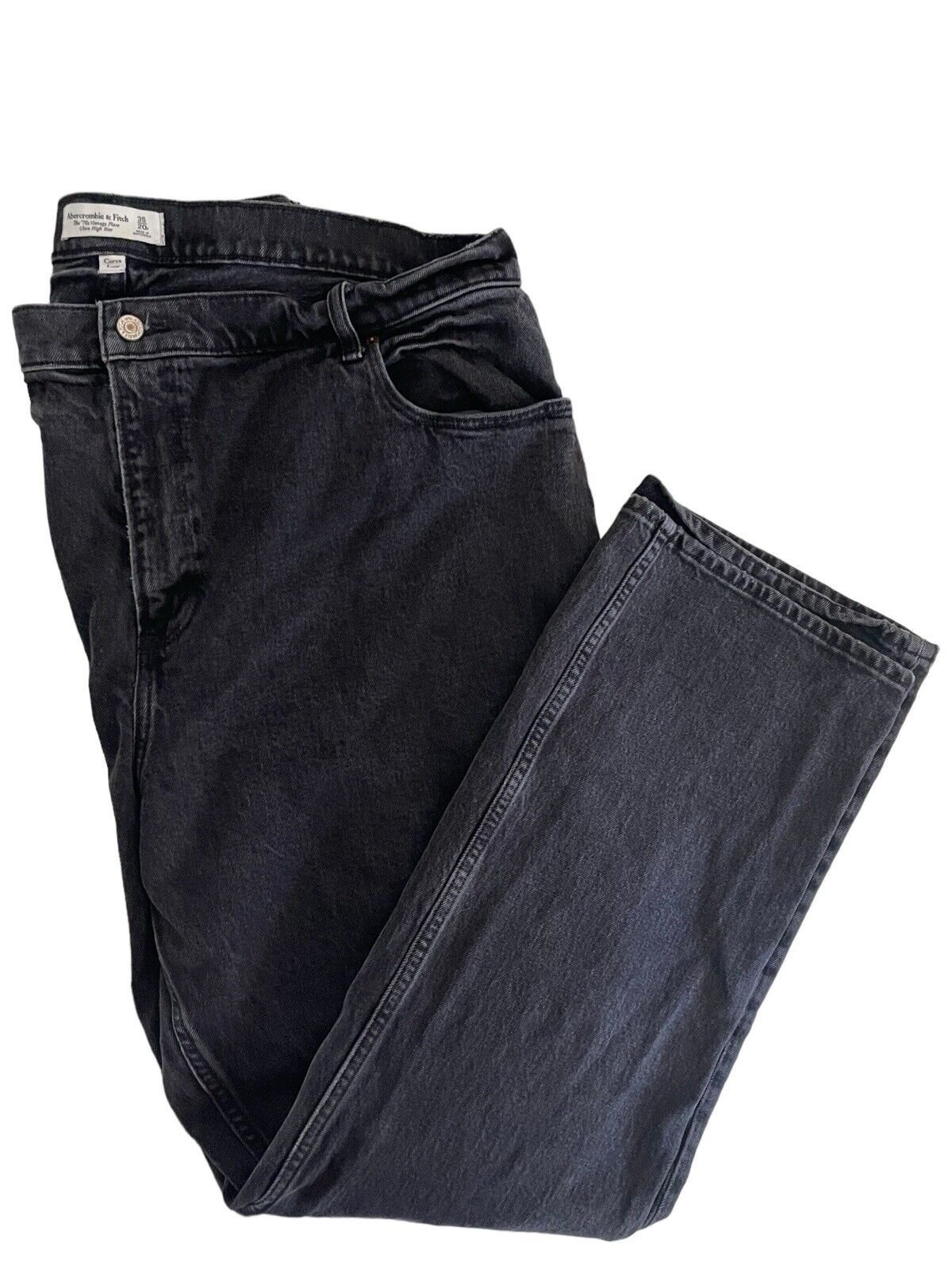 Abercrombie & Fitch Curve Love 70’s Vintage Flare Ultra High Rise Jeans size 20