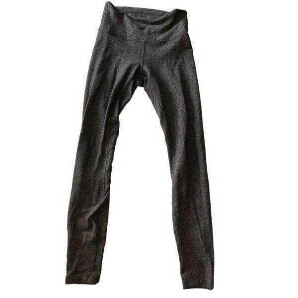 Lululemon Wunder Under Hi-Rise Tight *28 Herringbone Heathered Black size 4