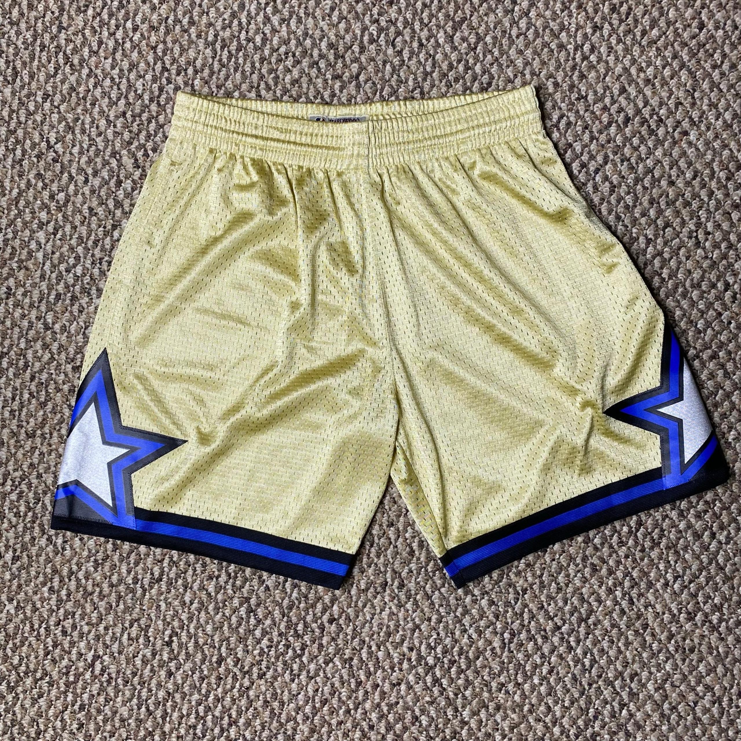 Mitchell & Ness Orlando Magic Gold 75th Anniversary Swingman Shorts Men's XL