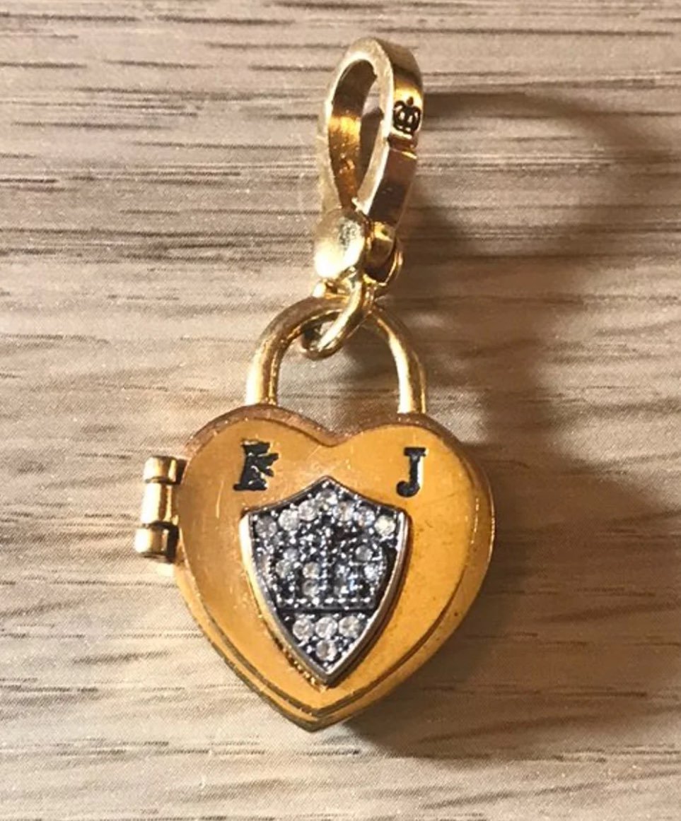 Juicy Couture Charm Locket Padlock Heart