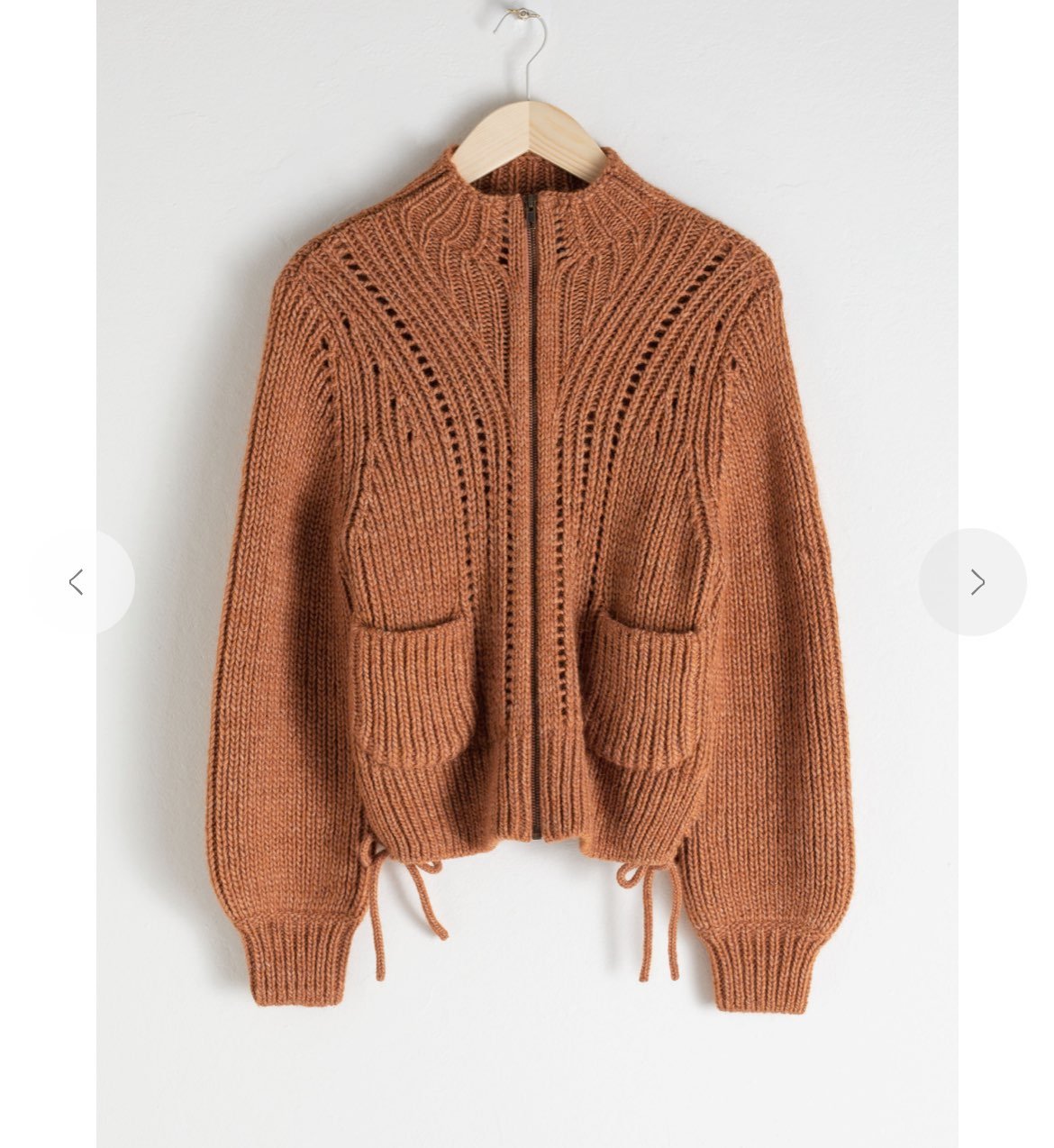 NWOT & other stories zip up sweater