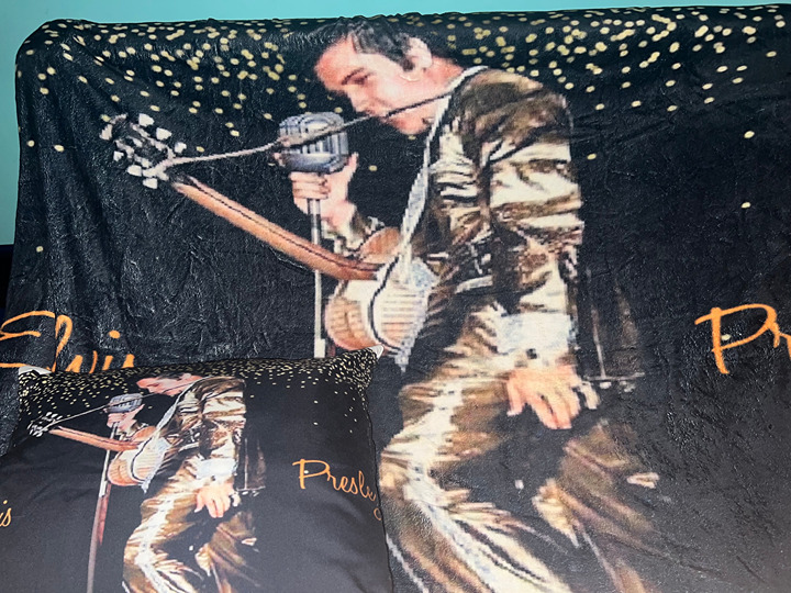 Elvis Presley Customized Blanket and Pillow Set