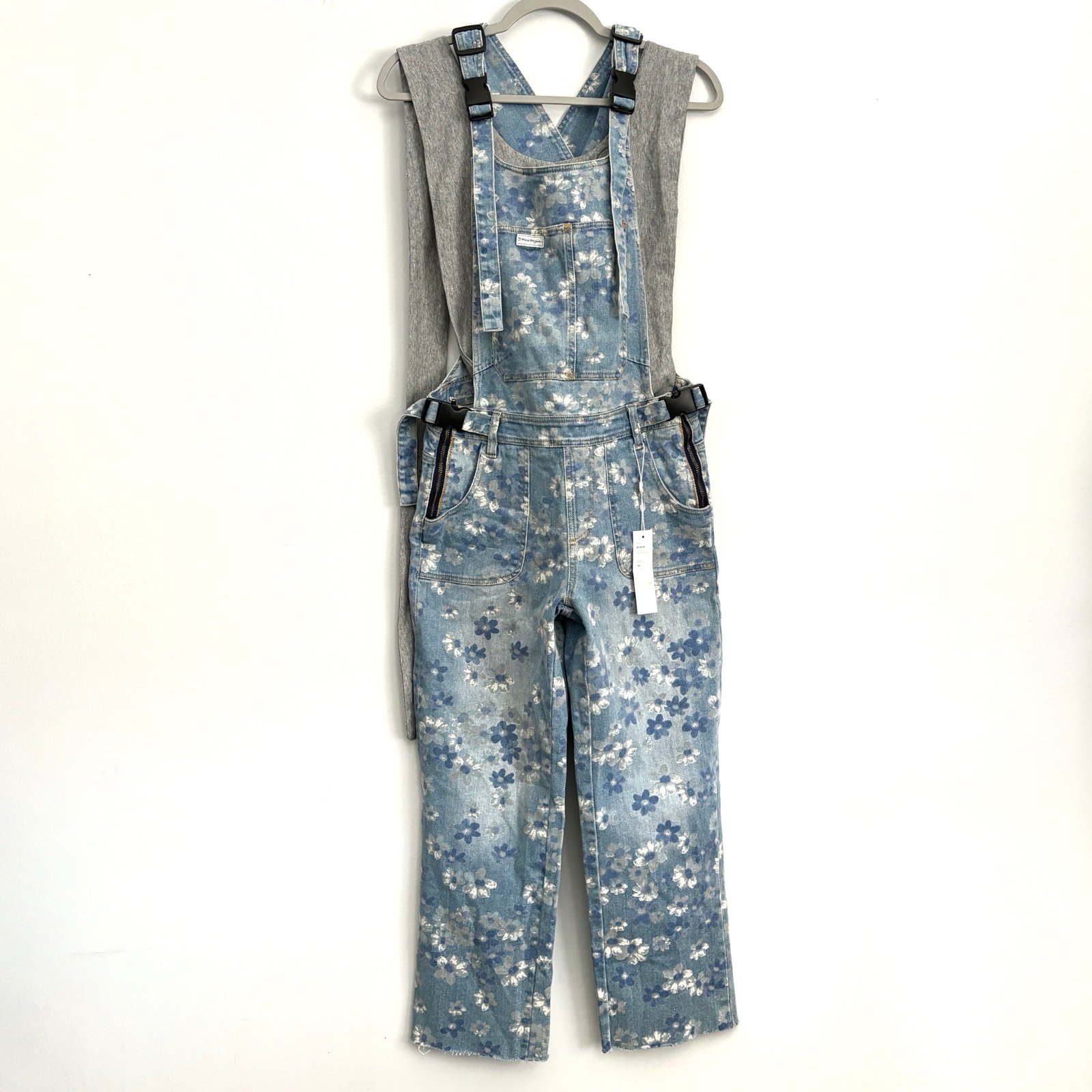 NEW Mumsie The Blossie Blue Floral Baby Wearing Carrier Pant Overall Size XS