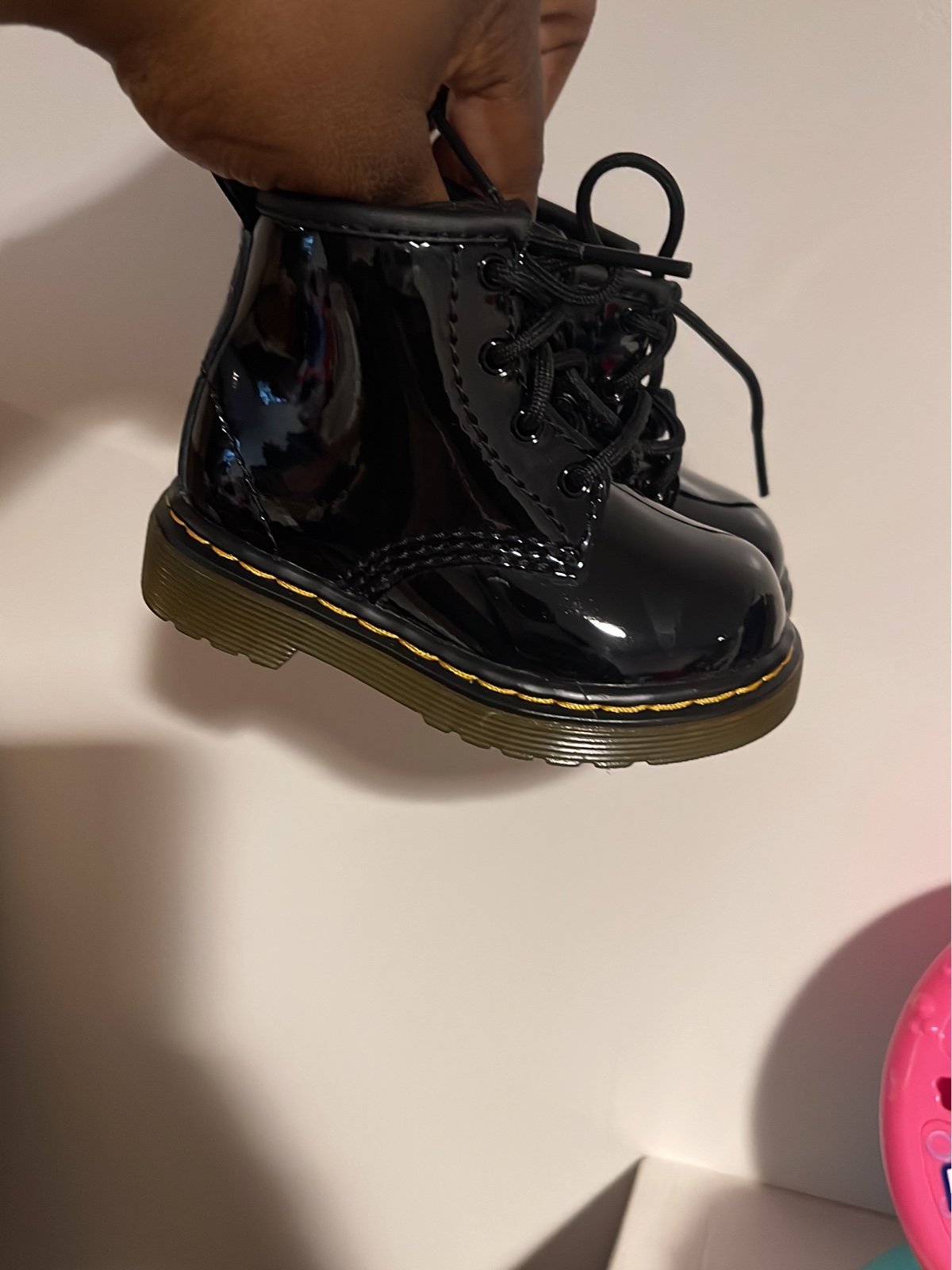 Dr. Martens 1460 Patent Boots in Black