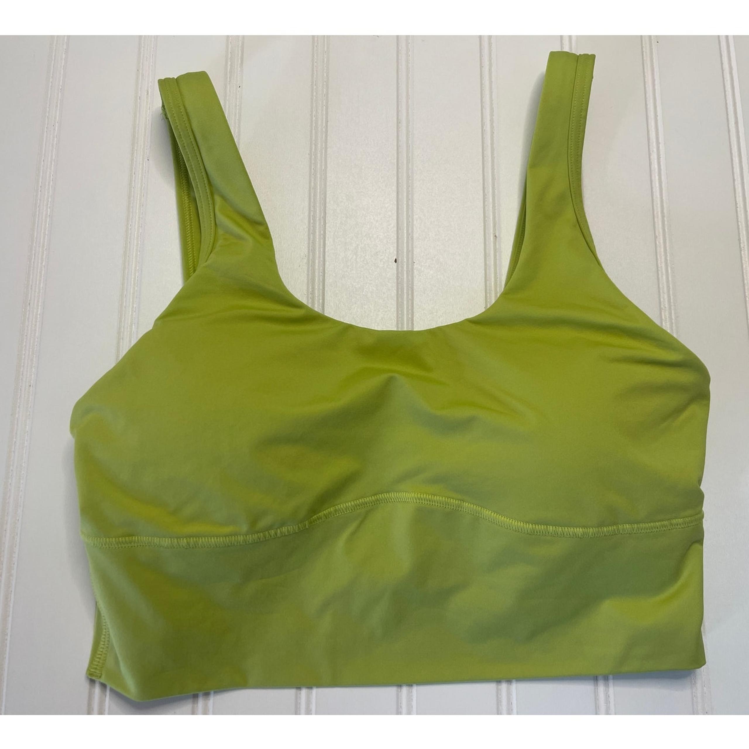 Under Armour Fitted Sports Bra Running Activewear Lime Green Size Women's Small