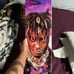 Custom juice wrld skateboard deck slightly used.