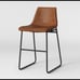Bowden Molded Faux Leather Counter Height Barstool-Project 62