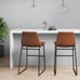 Bowden Molded Faux Leather Counter Height Barstool-Project 62