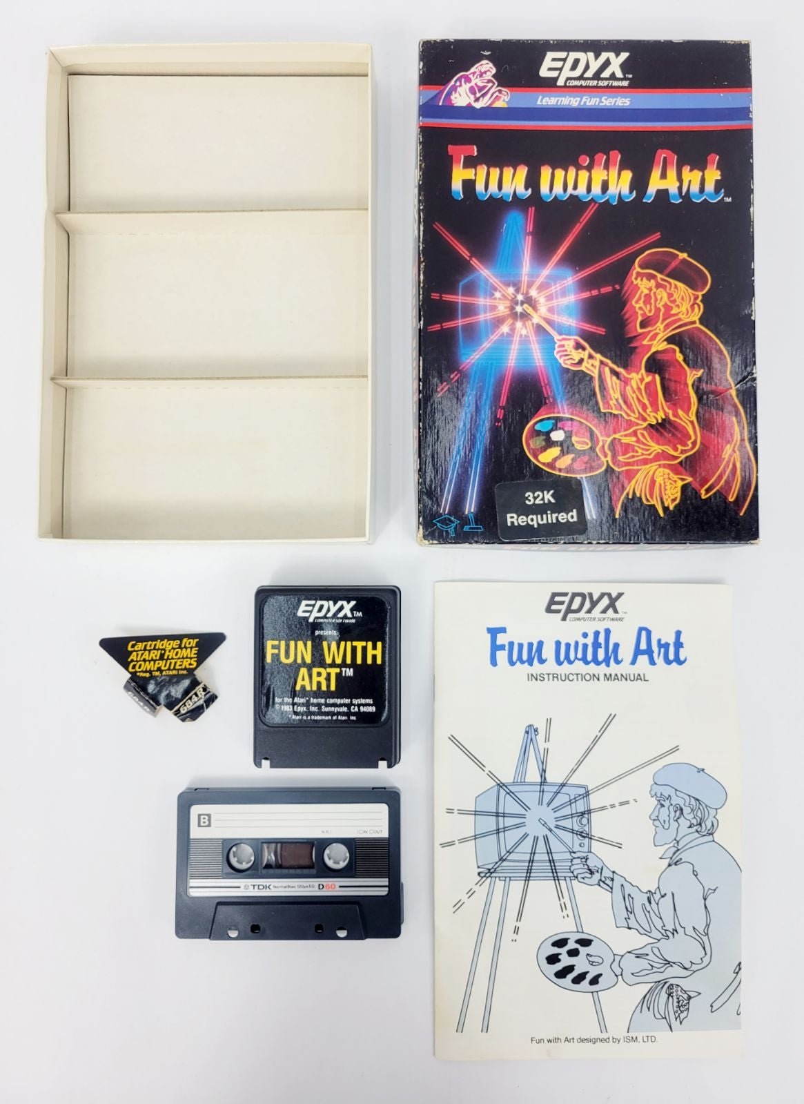Fun With Art Atari Learning Fun Game (1983) - EPYX Computer Software