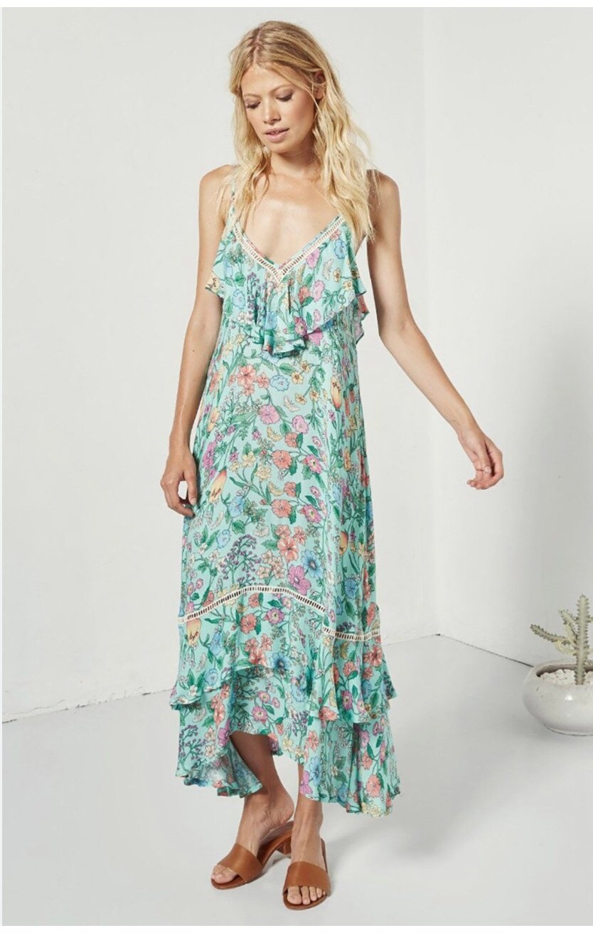 Spell Seluyita Midi Dress Size XS