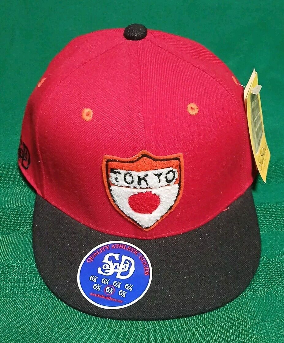 Stall & Dean Tokyo Nippon Giants Fitted Baseball Cap Red Size 6 3/4 NWT