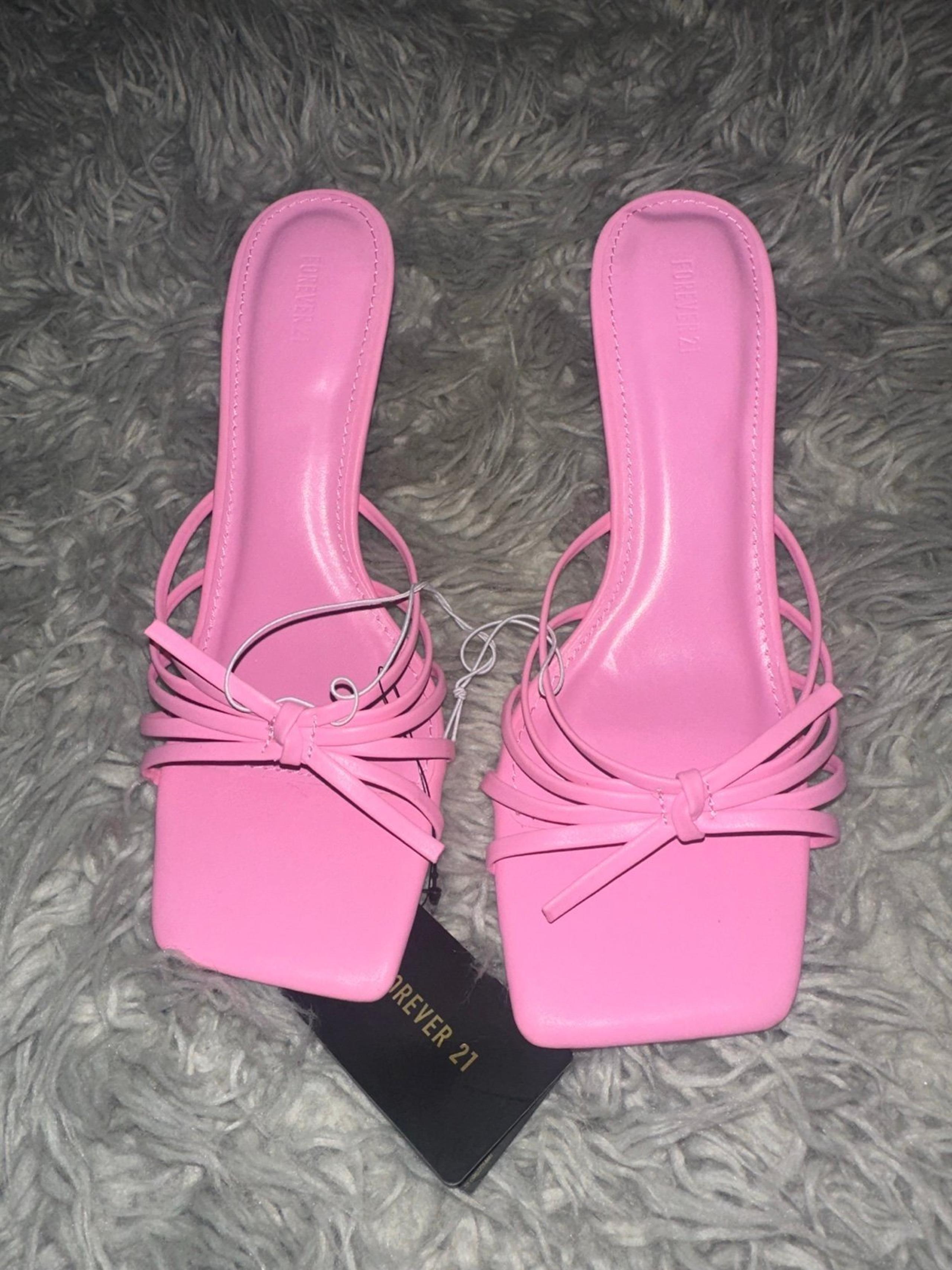 F21 Pink Kitten Heels
