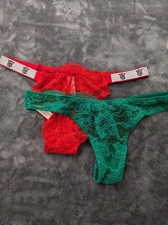 Victoria's Secret Very Sexy Shine Strap Lace Panty Bundle - Size Small - NWT