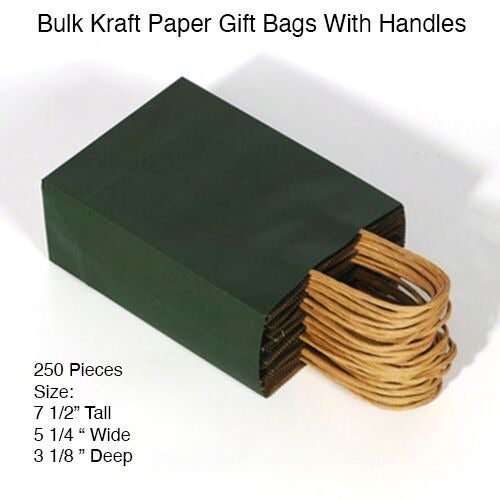 Bulk Kraft Paper Gift Bags With Handles