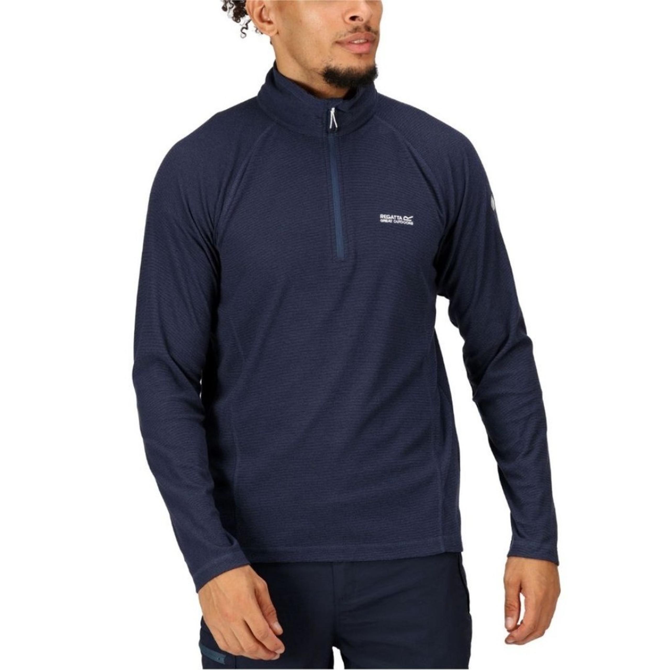 NWT Regatta Men's Montes Lightweight Quarter Zip Fleece Pullover XXL Navy Blue